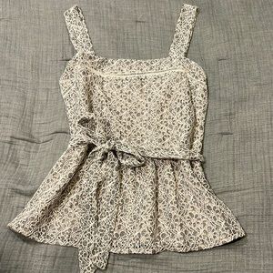 NWOT Banana Republic Peplum Sleeveless Top
